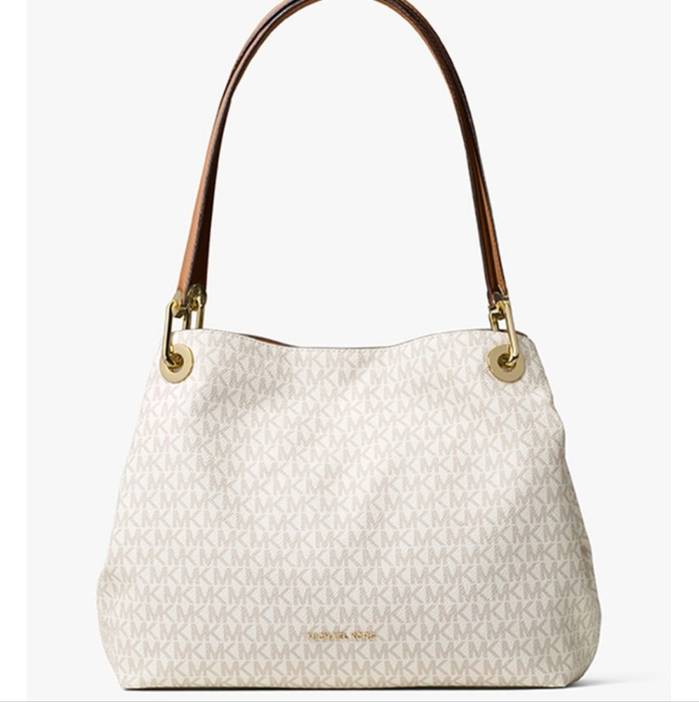 Michael Kors Kensington Signature Logo Large Shoulder Bag